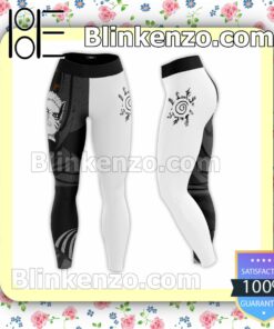Anime Japan Naruto Cool Black And White Workout Leggings