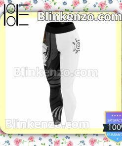 Anime Japan Naruto Cool Black And White Workout Leggings c