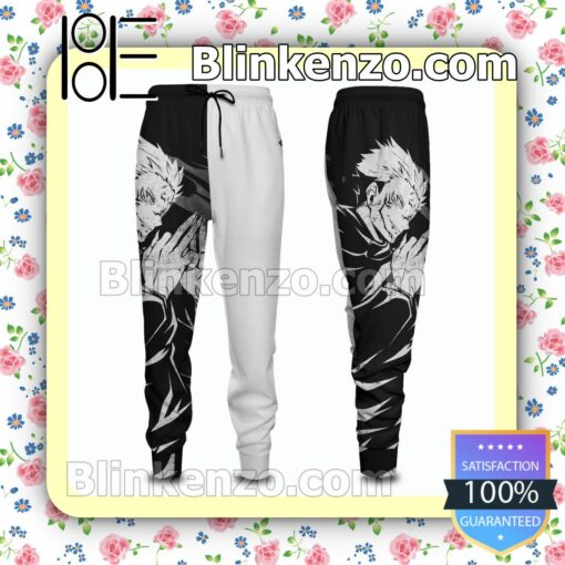 Anime Jujutsu Kaisen Sukuna Cool Black And White Gift For Family Joggers