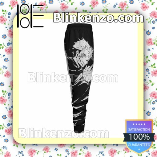 Anime Jujutsu Kaisen Sukuna Cool Black And White Gift For Family Joggers c