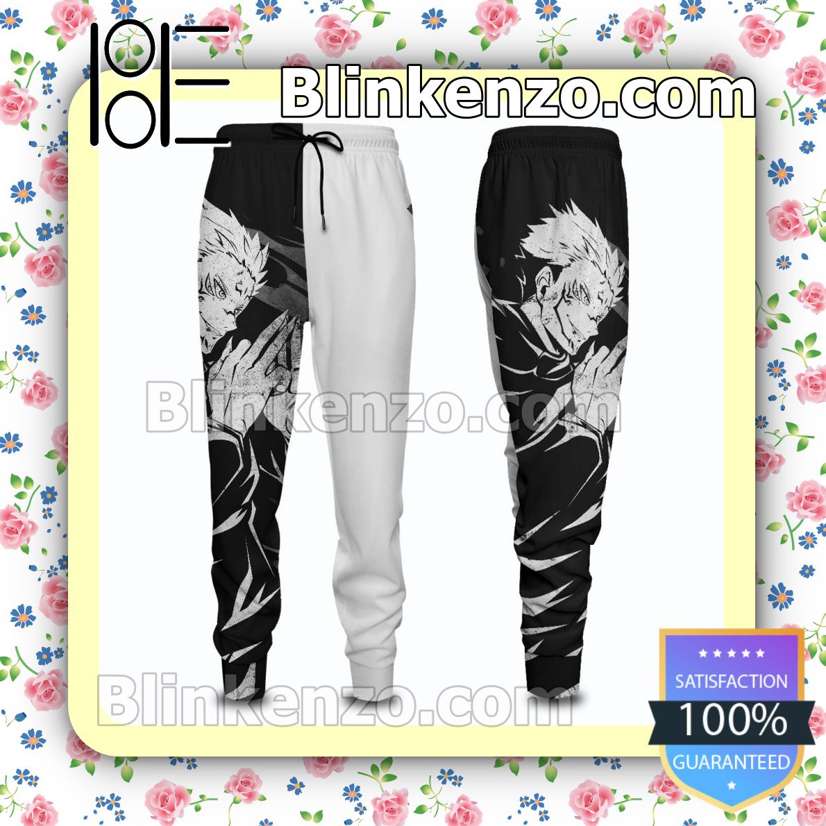 Where To Buy Anime Jujutsu Kaisen Sukuna Cool Black And White Gift For Family Joggers