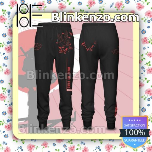 Anime Naruto Will Of Fire Konoha Gift For Family Joggers a