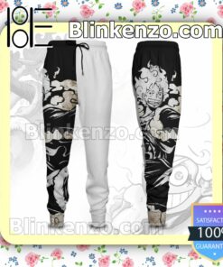 Anime One Piece Luffy Cool Black And White Gift For Family Joggers a
