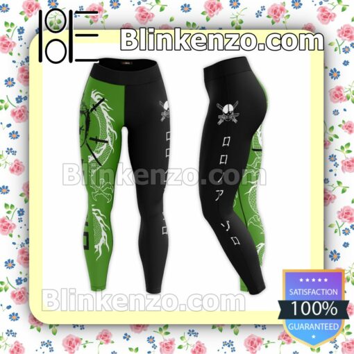 Anime One Piece Roronoa Zoro Pirate Hunter Workout Leggings