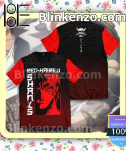 Anime Red-haired Shanks One Piece Character Crewneck T-Shirt a