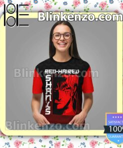 Anime Red-haired Shanks One Piece Character Crewneck T-Shirt b