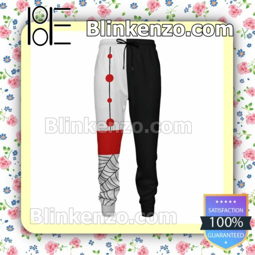 Anime Rui Demon Slayer Black And White Gift For Family Joggers b