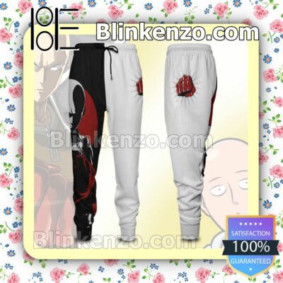 Anime Saitama One Punch Man Black And White Gift For Family Joggers a