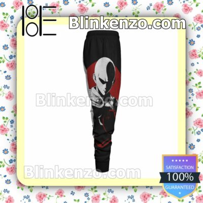 Anime Saitama One Punch Man Black And White Gift For Family Joggers c