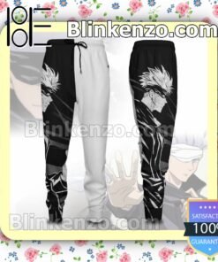 Anime The Cool Gojo Satoru Black And White Gift For Family Joggers a