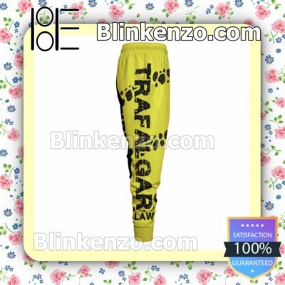 Anime Trafalgar D. Water Law One Piece Black And Yellow Gift For Family Joggers c