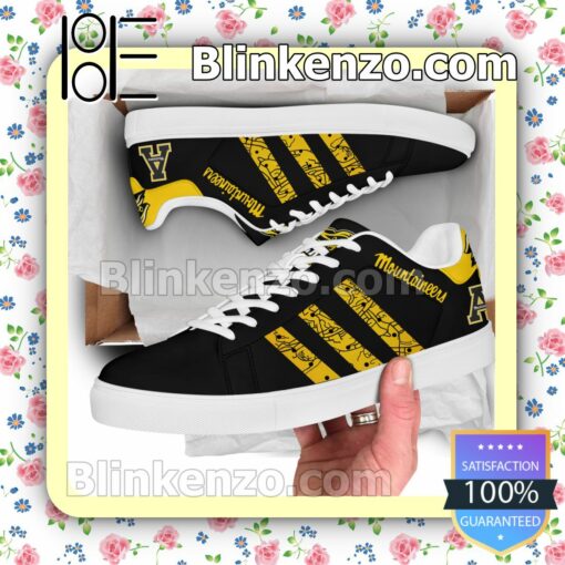 Appalachian State Mountaineers Logo Print Low Top Shoes a