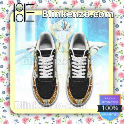 Aquarius Camus Uniform Saint Seiya Anime Nike Air Force Sneakers a