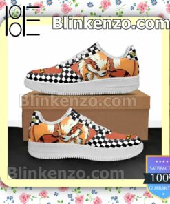 Arcanine Checkerboard Pokemon Nike Air Force Sneakers