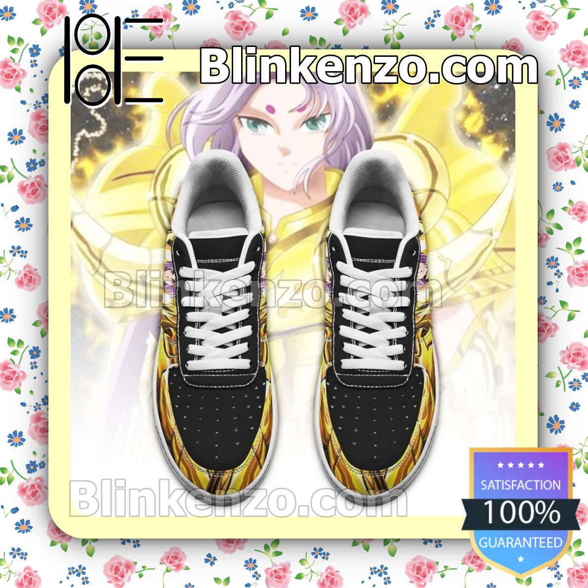 Get Here Aries Mu Uniform Saint Seiya Anime Nike Air Force Sneakers