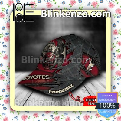 Arizona Coyotes Dragon Crack 3D NHL Classic Hat Caps Gift For Men b