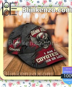 Arizona Coyotes Skull Damn Right I Am A Fan Win Or Lose NHL Classic Hat Caps Gift For Men a