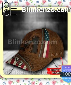 Arizona Diamondbacks Leather Zipper Print MLB Classic Hat Caps Gift For Men b
