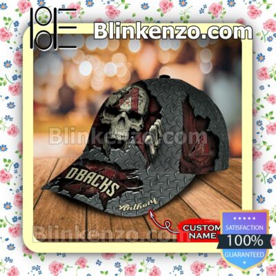 Arizona Diamondbacks Skull MLB Classic Hat Caps Gift For Men b