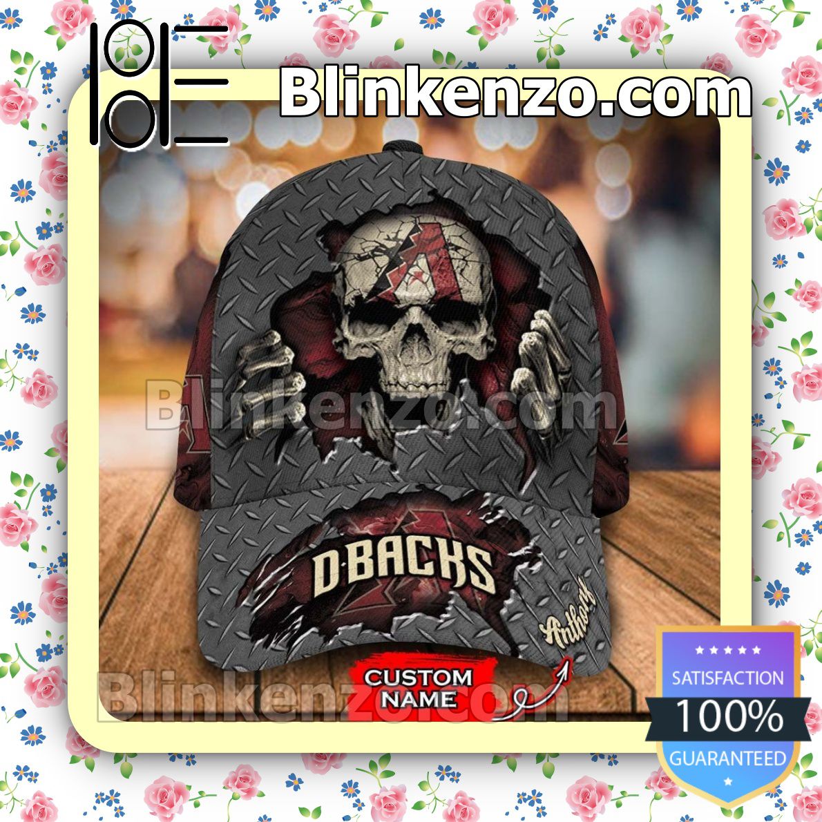 Arizona Diamondbacks Skull MLB Classic Hat Caps Gift For Men
