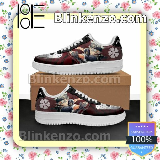 Asta Black Bull Knight Black Clover Anime Nike Air Force Sneakers