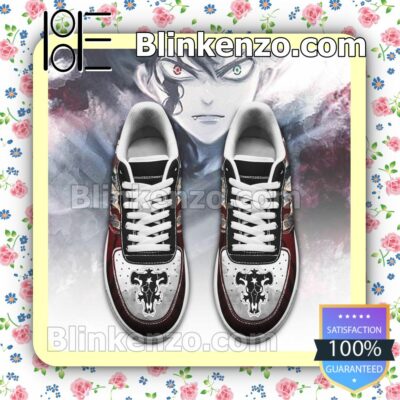 Asta Black Bull Knight Black Clover Anime Nike Air Force Sneakers a