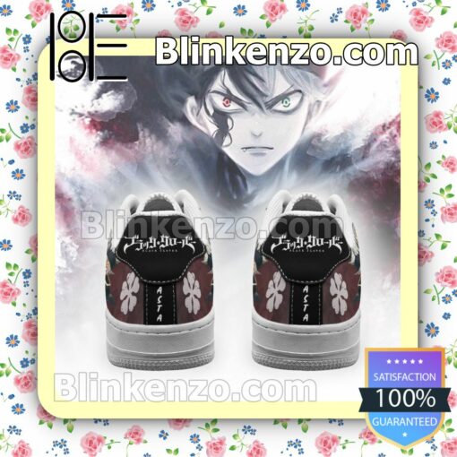 Asta Black Bull Knight Black Clover Anime Nike Air Force Sneakers b