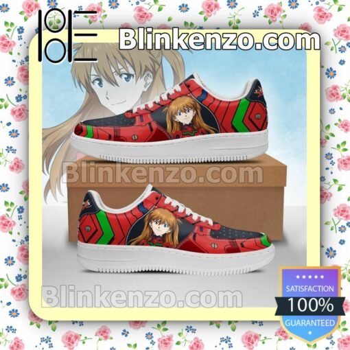 Asuka Langley Shikinami Neon Genesis Evangelion Nike Air Force Sneakers