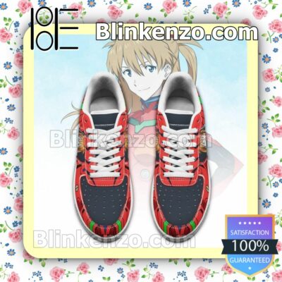 Asuka Langley Shikinami Neon Genesis Evangelion Nike Air Force Sneakers a