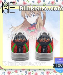 Asuka Langley Shikinami Neon Genesis Evangelion Nike Air Force Sneakers b