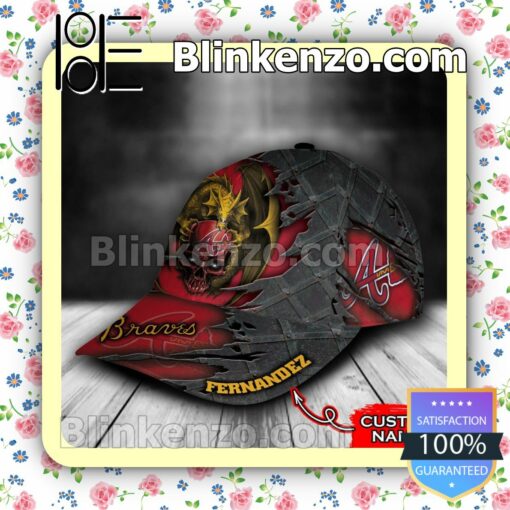 Atlanta Braves Crack 3D MLB Classic Hat Caps Gift For Men b