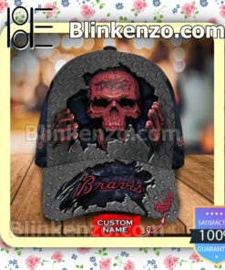 Atlanta Braves Skull MLB Classic Hat Caps Gift For Men