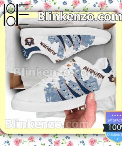 Auburn Tigers Logo Print Low Top Shoes a