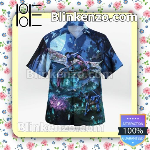 Avatar Love Casual Button Down Shirts b