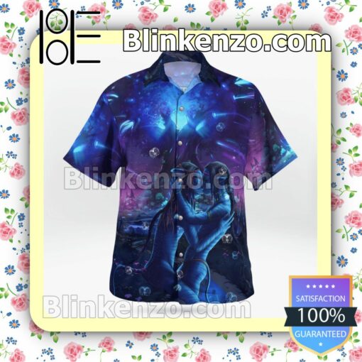Avatar Movie Casual Button Down Shirts b