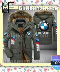 BMW Motorsport Logo Men Puffer Jacket b