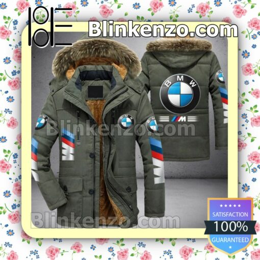 BMW Motorsport Logo Men Puffer Jacket b