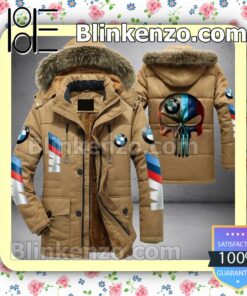 BMW Motorsport Skull Men Puffer Jacket c