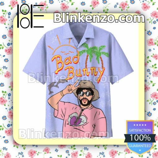 Bad Bunny Bleached 2022 Tour Beach Summer Shirt a