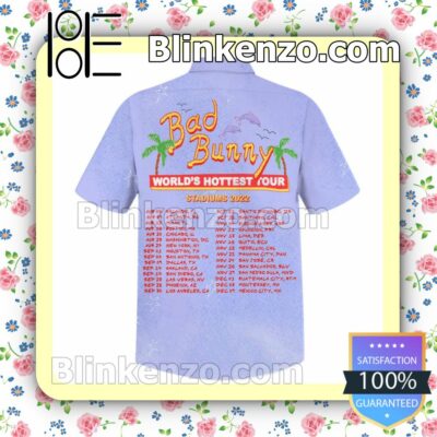 Bad Bunny Bleached 2022 Tour Beach Summer Shirt b