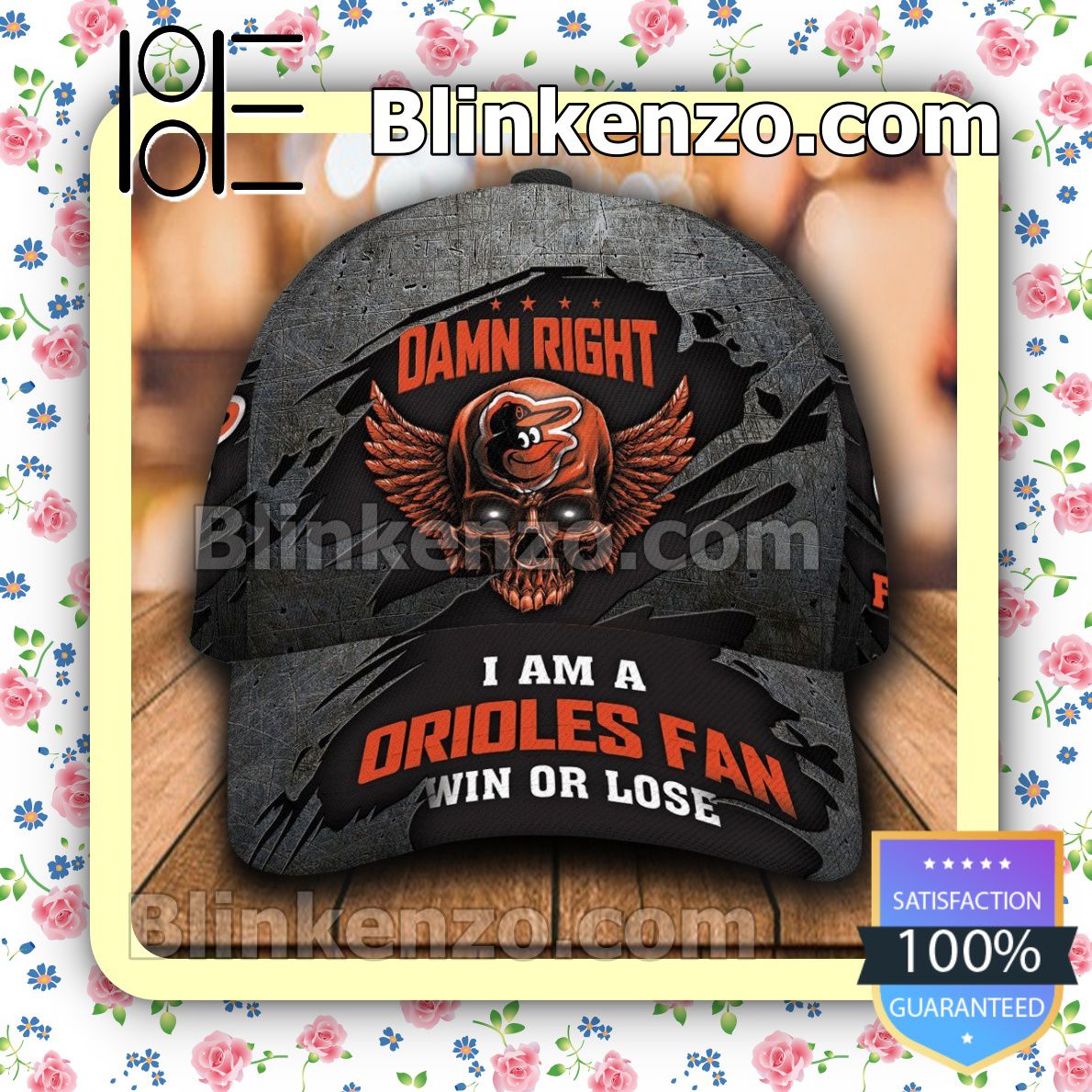 Baltimore Orioles Damn Right I Am A Fan Win Or Lose MLB Classic Hat Caps Gift For Men