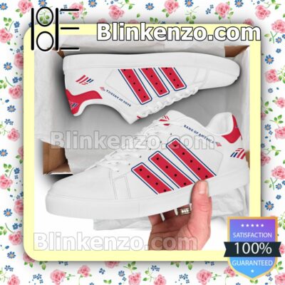 Bank of America Logo Print Low Top Shoes a