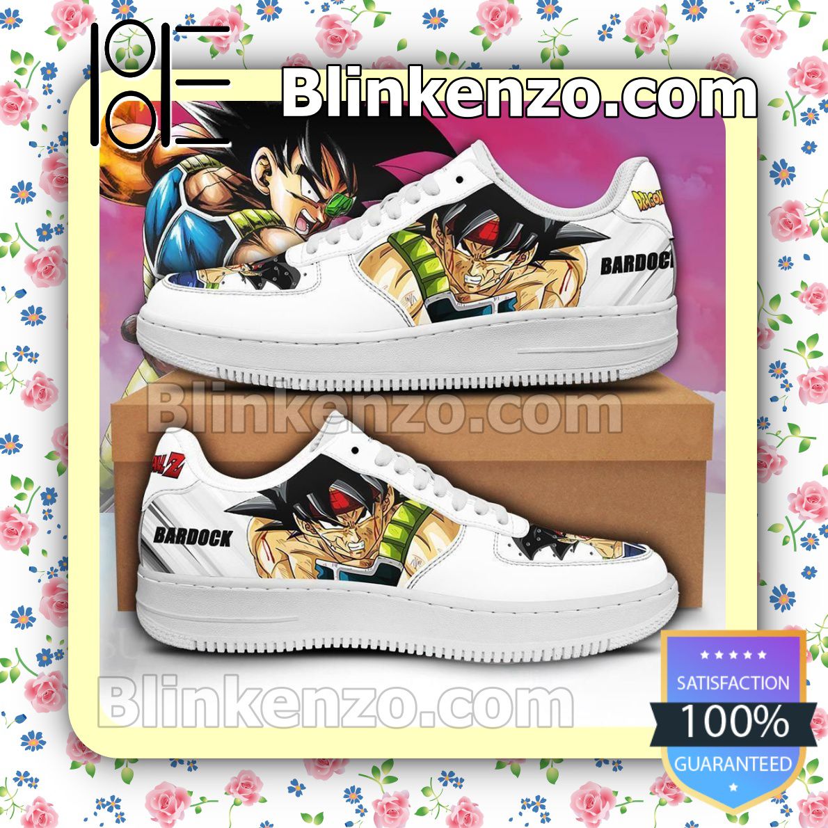 constante Vlot ruw Bardock Dragon Ball Z Anime Nike Air Force Sneakers - Blinkenzo