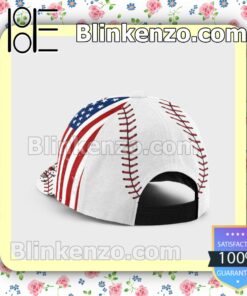 Batting American Flag Pattern Classic Hat Caps Gift For Men a