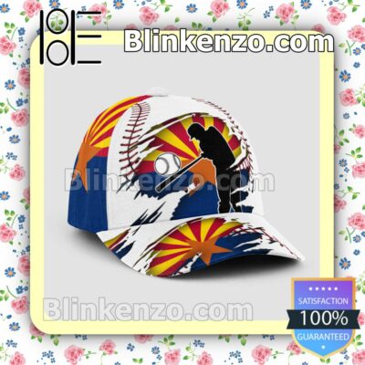 Batting Arizona Flag Pattern Classic Hat Caps Gift For Men