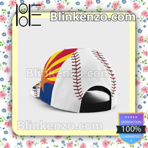 Batting Arizona Flag Pattern Classic Hat Caps Gift For Men a