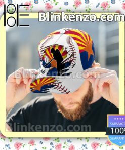 Batting Arizona Flag Pattern Classic Hat Caps Gift For Men b