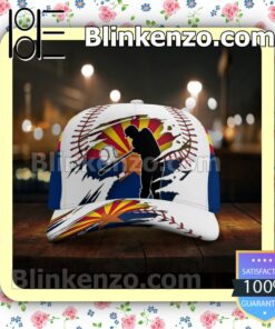 Batting Arizona Flag Pattern Classic Hat Caps Gift For Men x