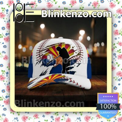 Batting Arizona Flag Pattern Classic Hat Caps Gift For Men x