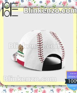 Batting California Flag Pattern Classic Hat Caps Gift For Men a